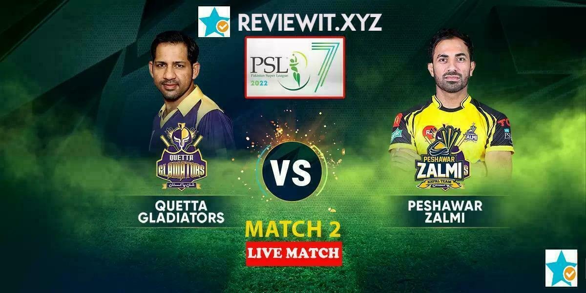 Quetta Gladiators vs Peshawar Zalmi Live Match Score and Predictions - QG VS PZ
