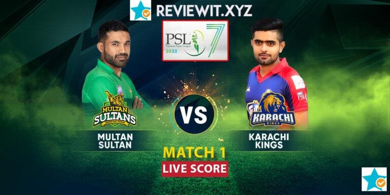 Karachi Kings Vs Multan Sultans | Live Score Updates | Live streaming | KK VS MS