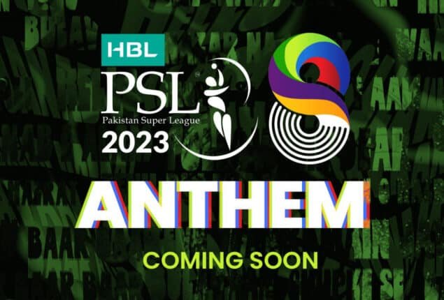 Who will sing the official anthem of PSL 8? 